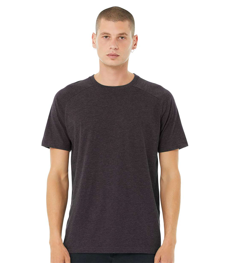 Bella + Canvas 3201 Men's Heather CVC Raglan T-Shirt